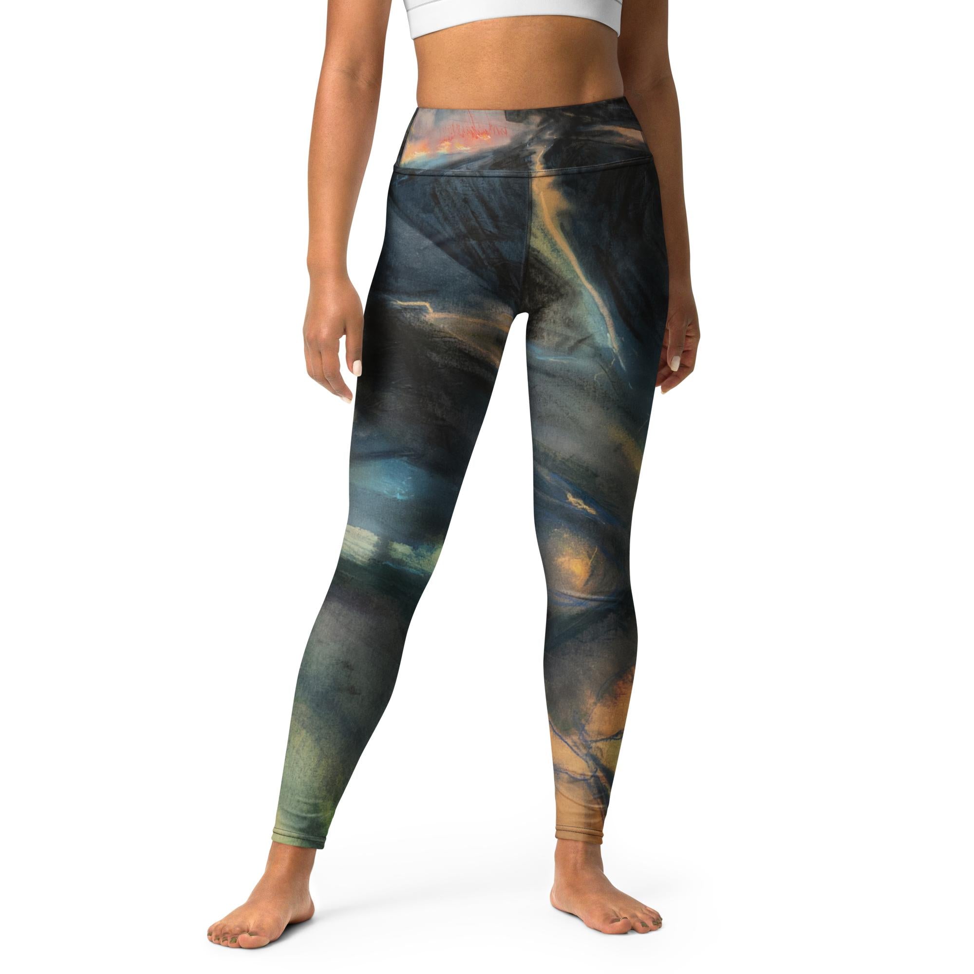 Yoga Leggings - I Was In A Cult And I Love Volcanoes