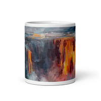White glossy mug - Somewhere Else