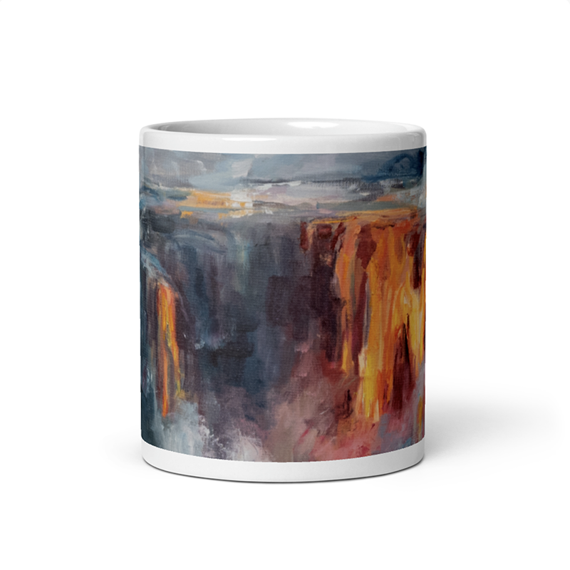 White glossy mug - Somewhere Else