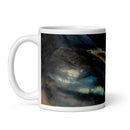 White glossy mug - I Was In A Cult And I Love Volcanoes