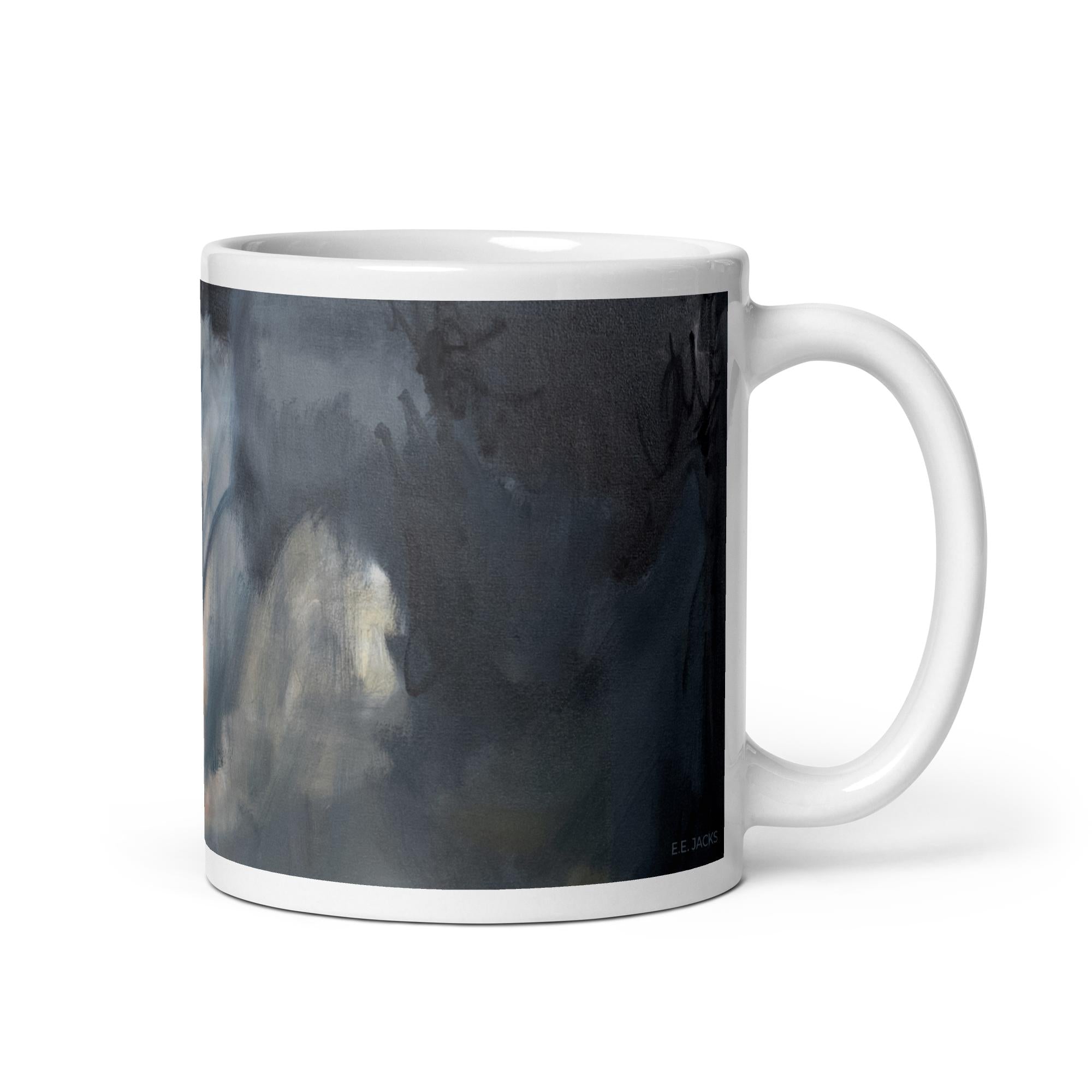 White glossy mug - Slivers